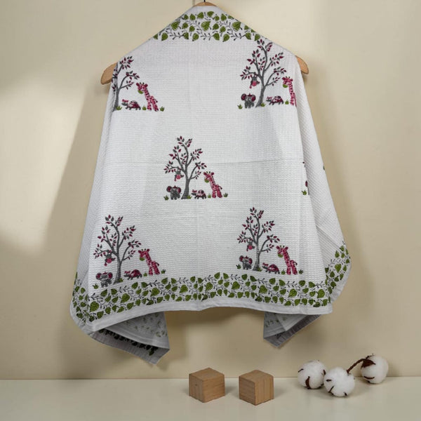 Treehouse Tots Waffle Baby Towel