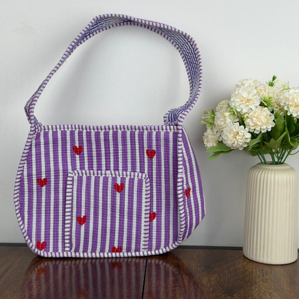 Dilruba Stripe Sling Bag
