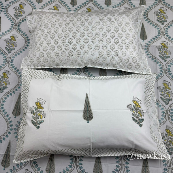 SHVETVATIKA – Handblock Cotton Bedsheet | Queen 90×108 |