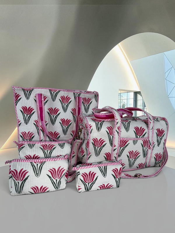 Tulip Flower Handblock