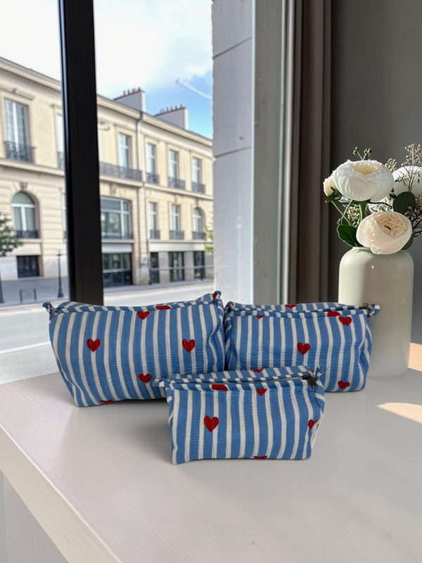 Sky Heart Pouch Set