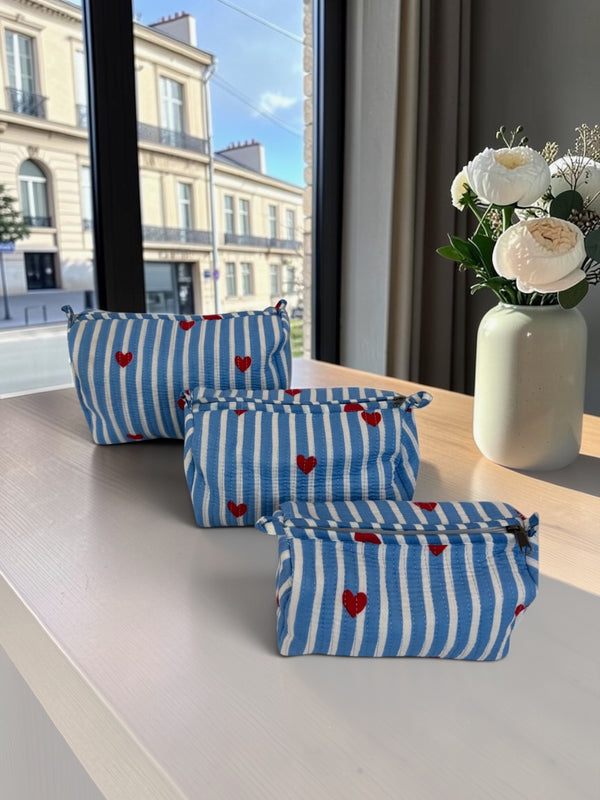 Sky Heart Pouch Set