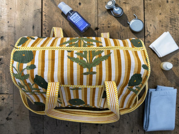 Golden Trail Quilted Duffel Bag