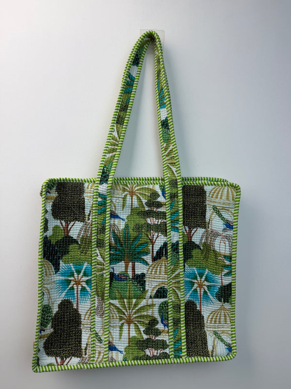 Palm Courtyard Tote Bag