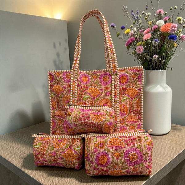 Gulbahar Peach Tote Bag