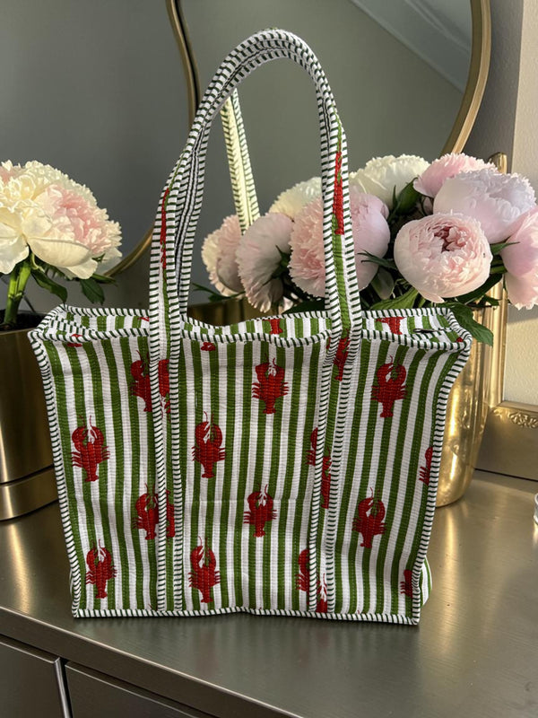 Emerald Coast Quilted Tote Bag