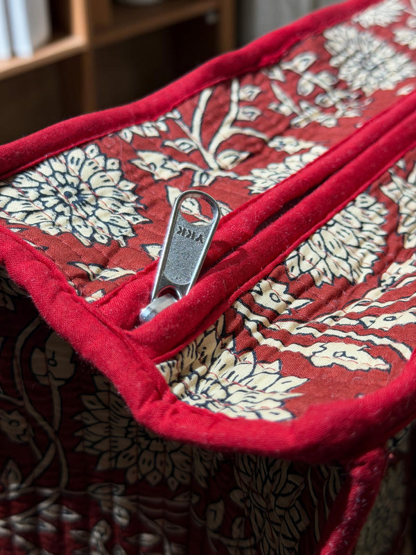 Crimson Bloom Tote
