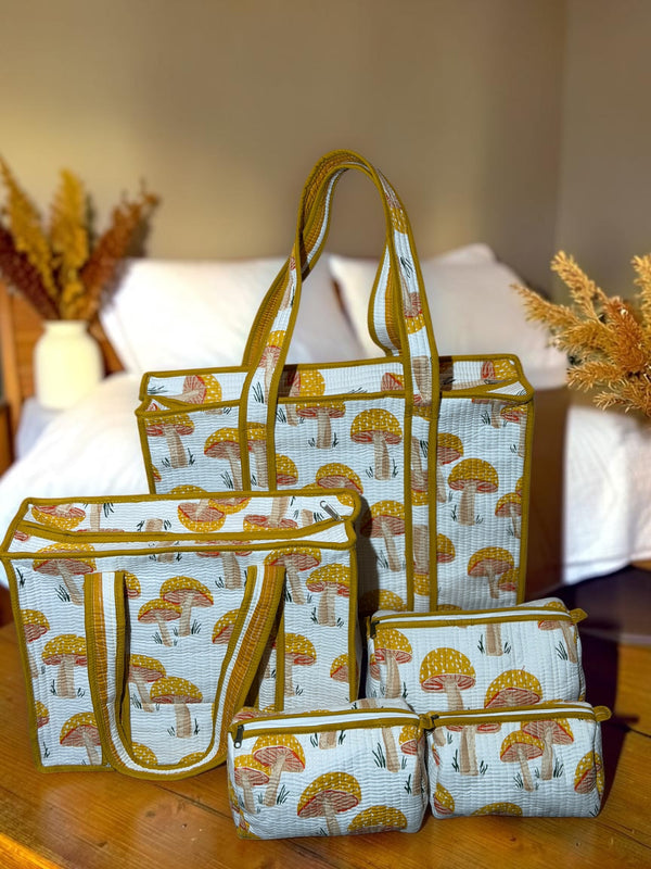 Mushroom Meadow Tote Bag