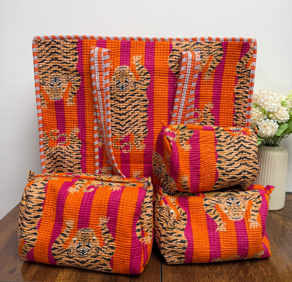 Quilted Tote Bag - Rangbaaz Safari