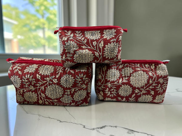 Heritage Maroon - Pouch Set