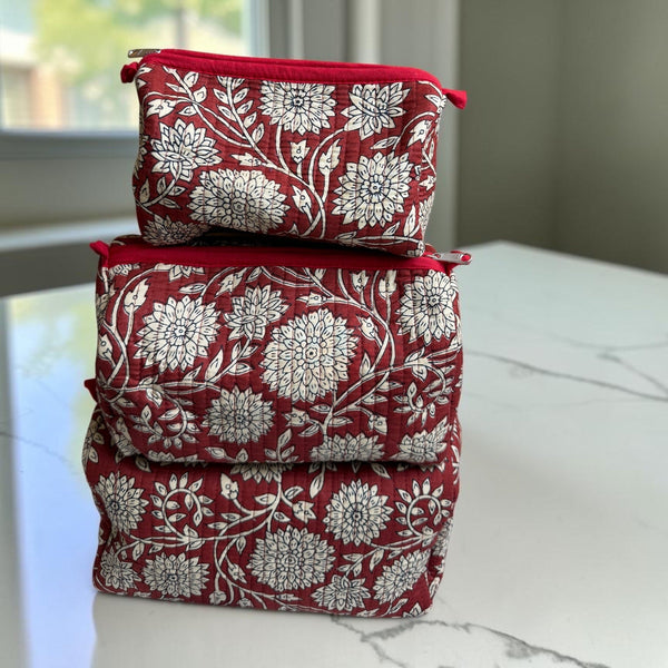 Heritage Maroon - Pouch Set