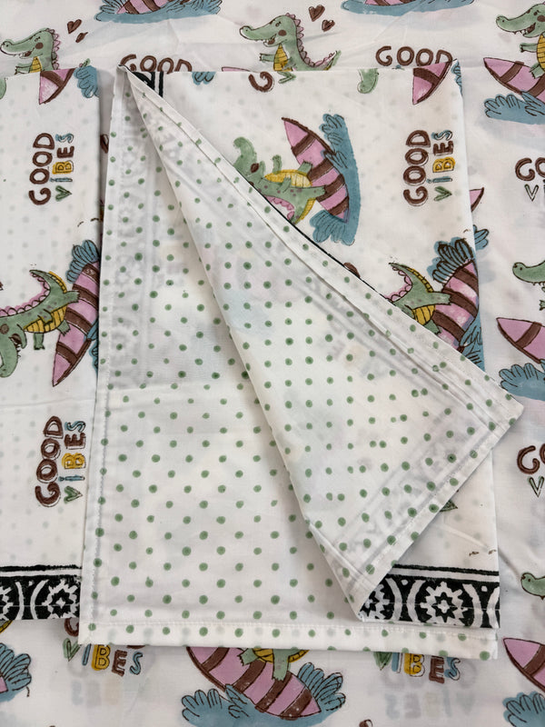 GOOD VIBES Kids Bedsheet