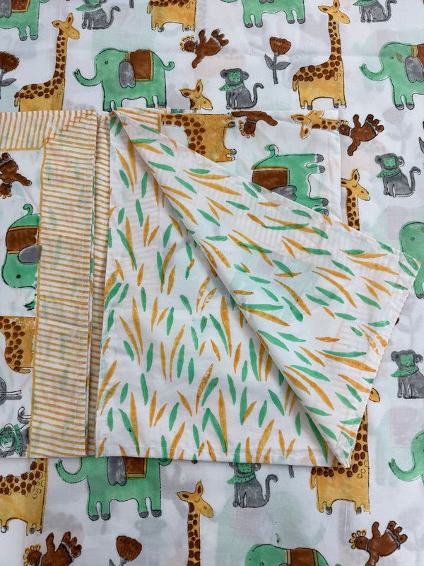 Jungle Friends Kids Bedsheet