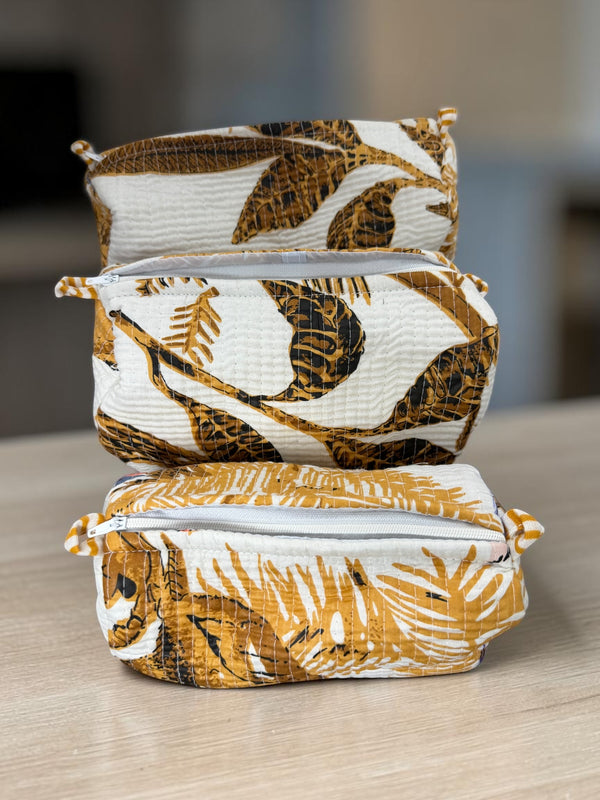 Quilted Pouch Trio – Desert Botanica