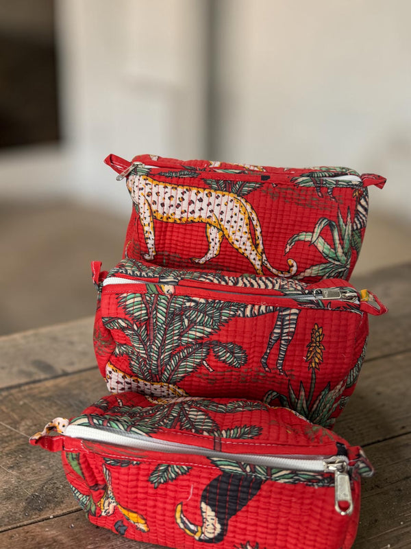 Quilted Vanity Bags – Wild Safari