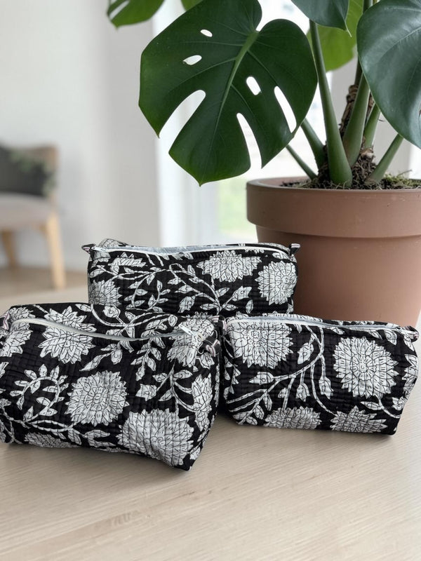 Quilted Pouch Trio - Classic Bloom