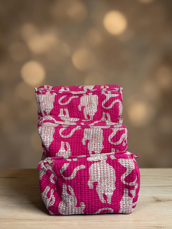 Quilted Vanity Set - Tropical Blush