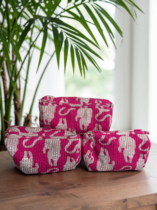 Quilted Vanity Set - Tropical Blush
