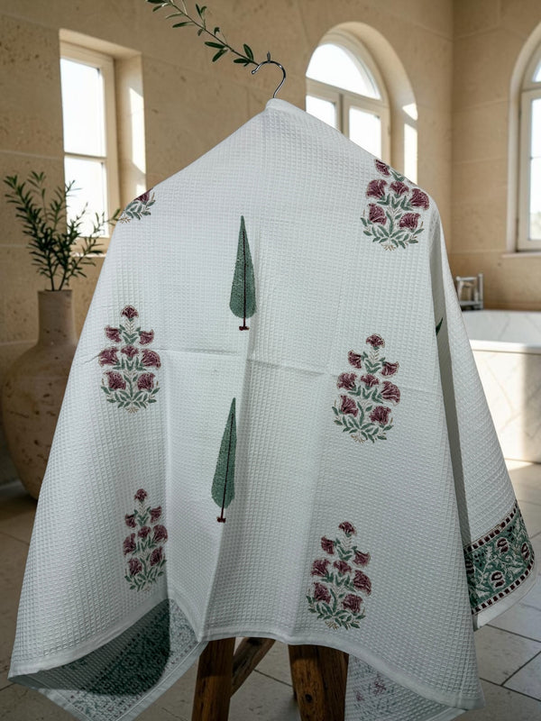 Gulnaar – Jaipuri Cotton Waffle Bath Towel (30*60)