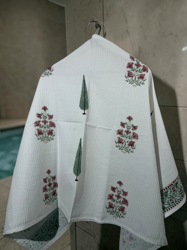 Gulnaar – Jaipuri Cotton Waffle Bath Towel (30*60)