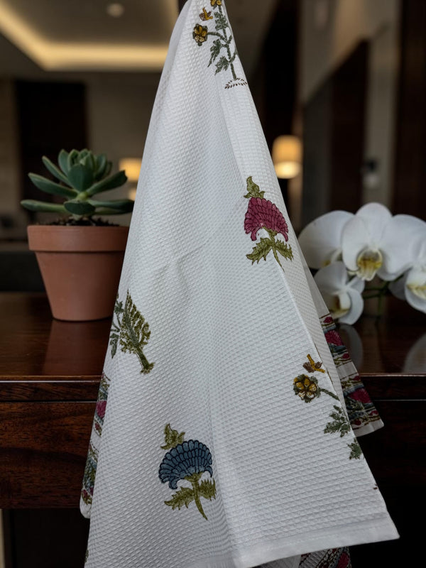 Kesarbagh – Jaipuri Cotton Waffle Bath Towel