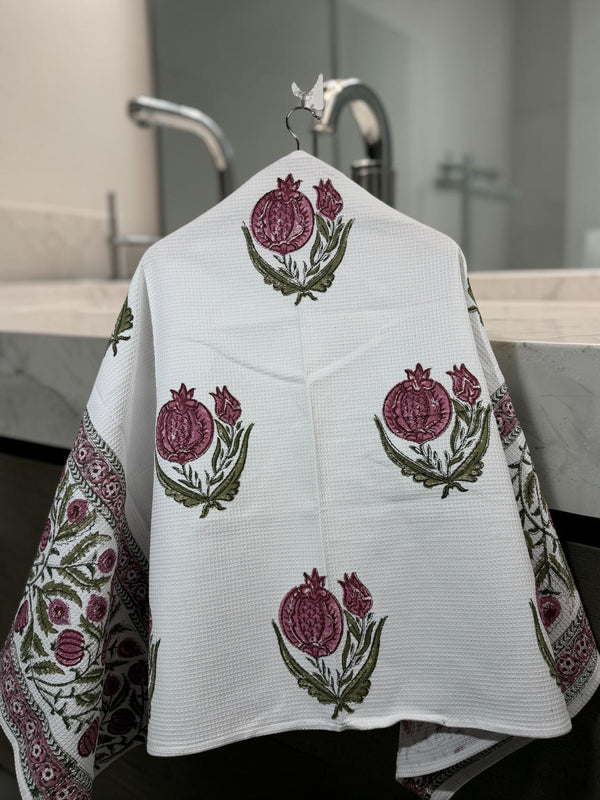Anar Bagh - Jaipuri Cotton Waffle Bath Towel (30*60)