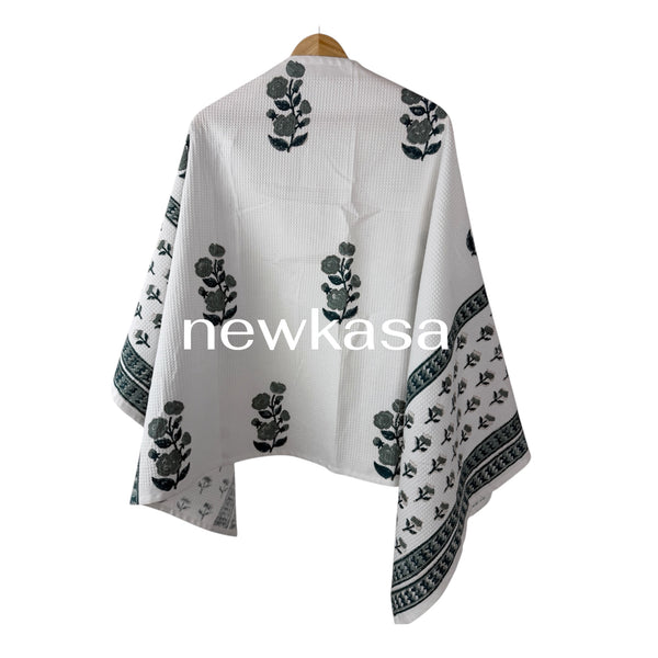 Botanical Buta – Jaipuri Cotton Waffle Bath Towel (30*60)