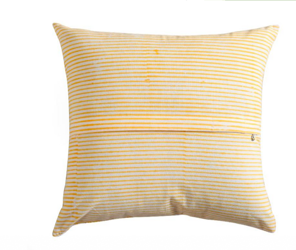 Luxury yellow floral cotton cushion cover set for living room decoration