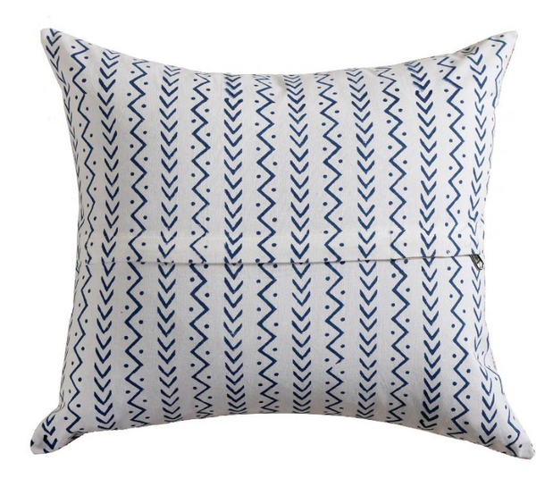 SCARLET BLOOM HAND BLOCK COTTON CUSHION COVER SET – 16x16 - newkasa