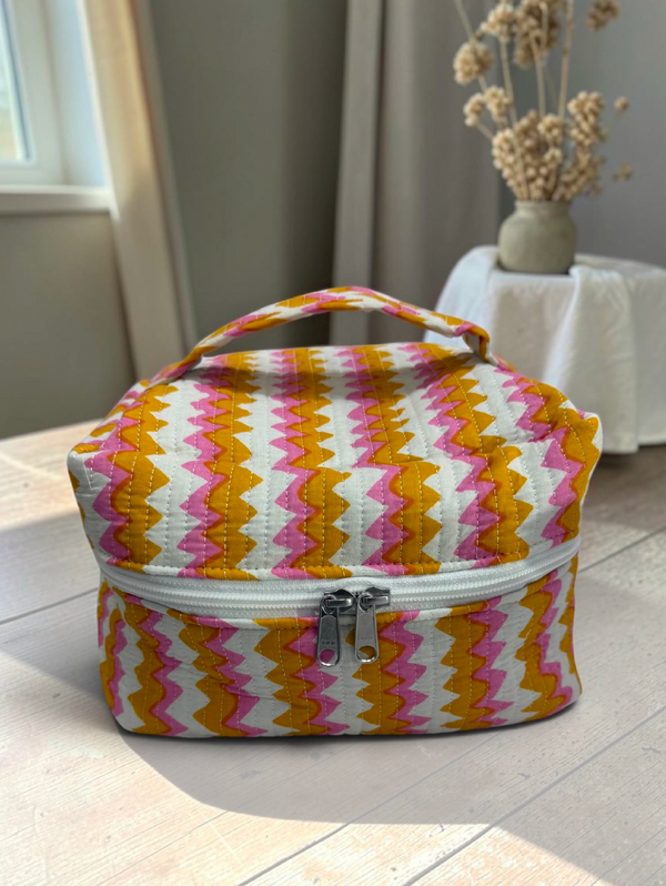 Marigold Stripe Vanity Bag