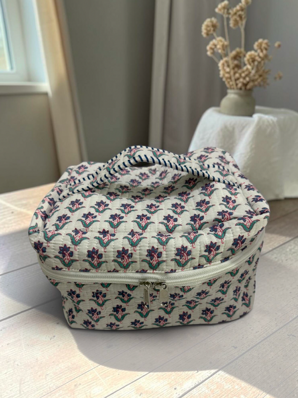 Folk Floral Vanity Bag