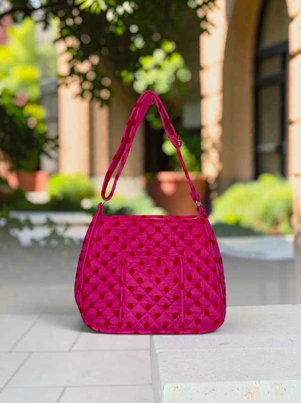 Pink Polka Sling Bag
