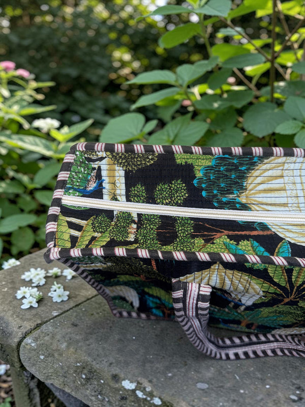 Moon Forest Quilted Tote Bag