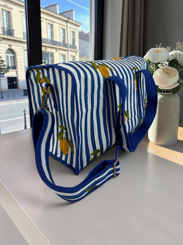 Indigo Lemon Duffle Bag