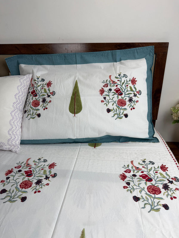 Rose Garden – percle cotton bedsheet