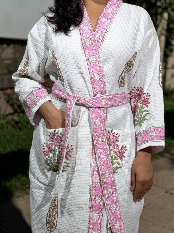 Ivory Bloom Bathrobe