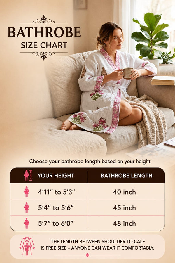 Ivory Bloom Bathrobe