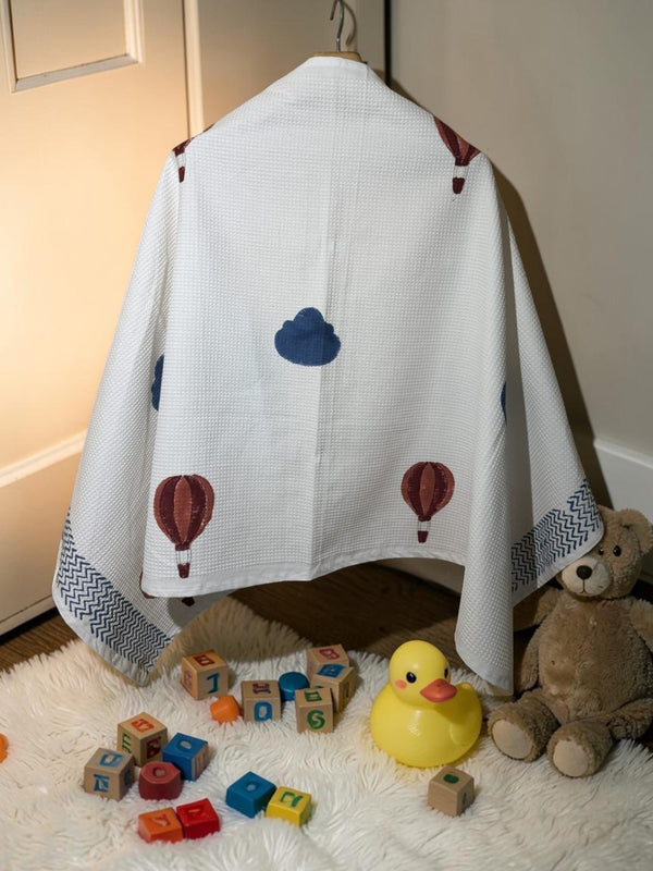 Balloon Dreams Waffle Baby Towel