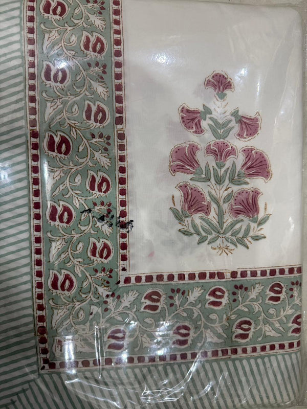 Gulnaar Vatika Bedsheet - Jaipuri Hand Block Cotton Bedsheet