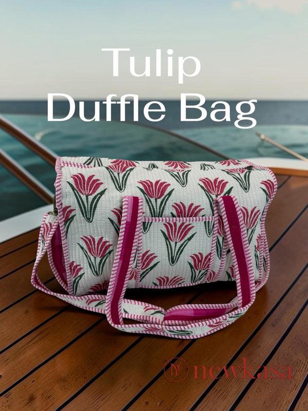 Tulip Flower Handblock