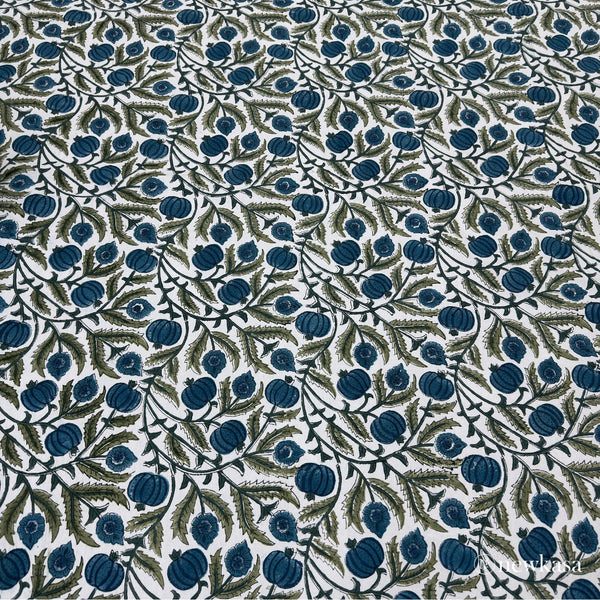 PADMIKA –  HANDBLOCK PERCLE COTTON BEDSHEET