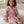 Blush Berry Elephant Waffle Cotton Bathrobe for Kids