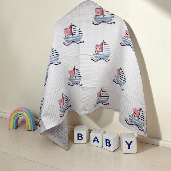 Bozo Bear Waffle Baby Towel