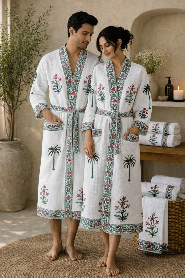 Forest Bloom Bathrobe