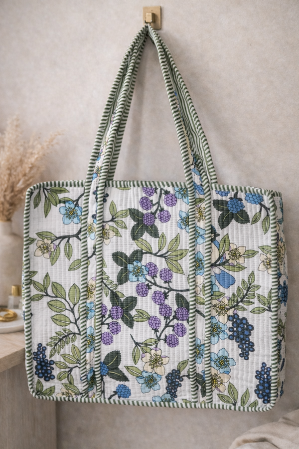 Madhuban Pushp Quilted Tote Bag