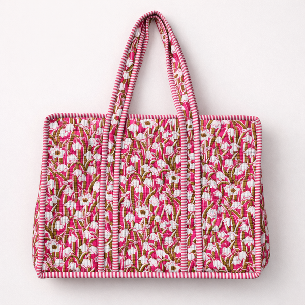 Gulnaar Blossom Quilted Tote Bag