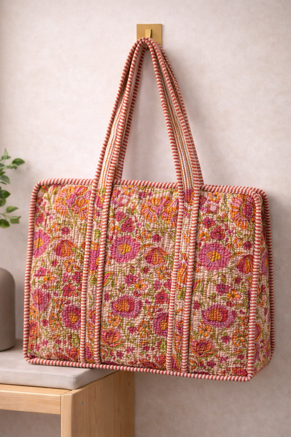 Gulbahar Peach Tote Bag