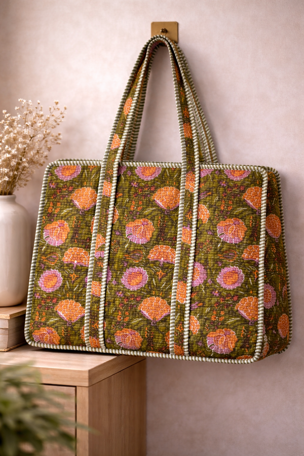 Forest Blossom Luxe Tote Bag