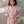 Blush Berry Elephant Waffle Cotton Bathrobe for Kids