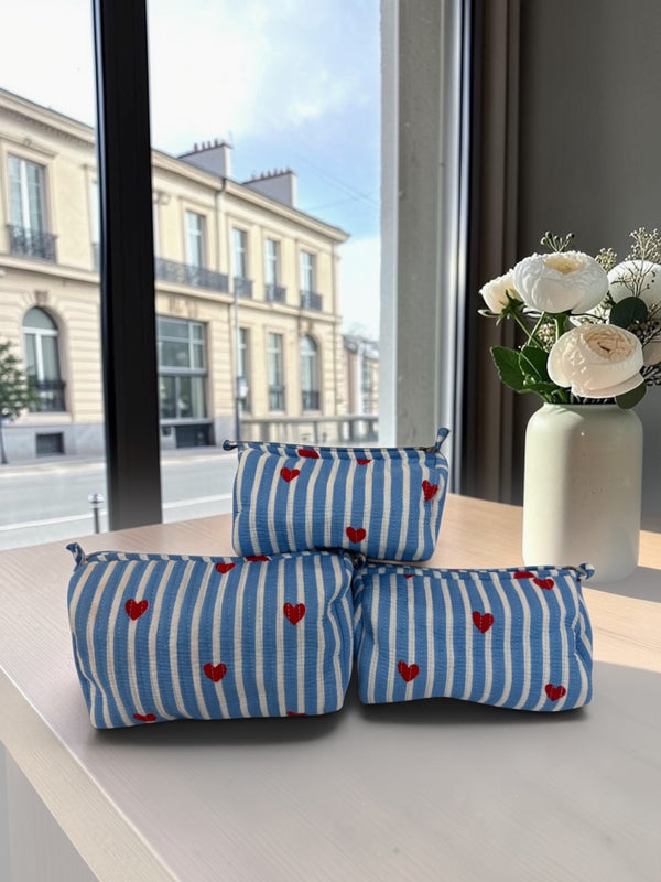 Sky Heart Pouch Set